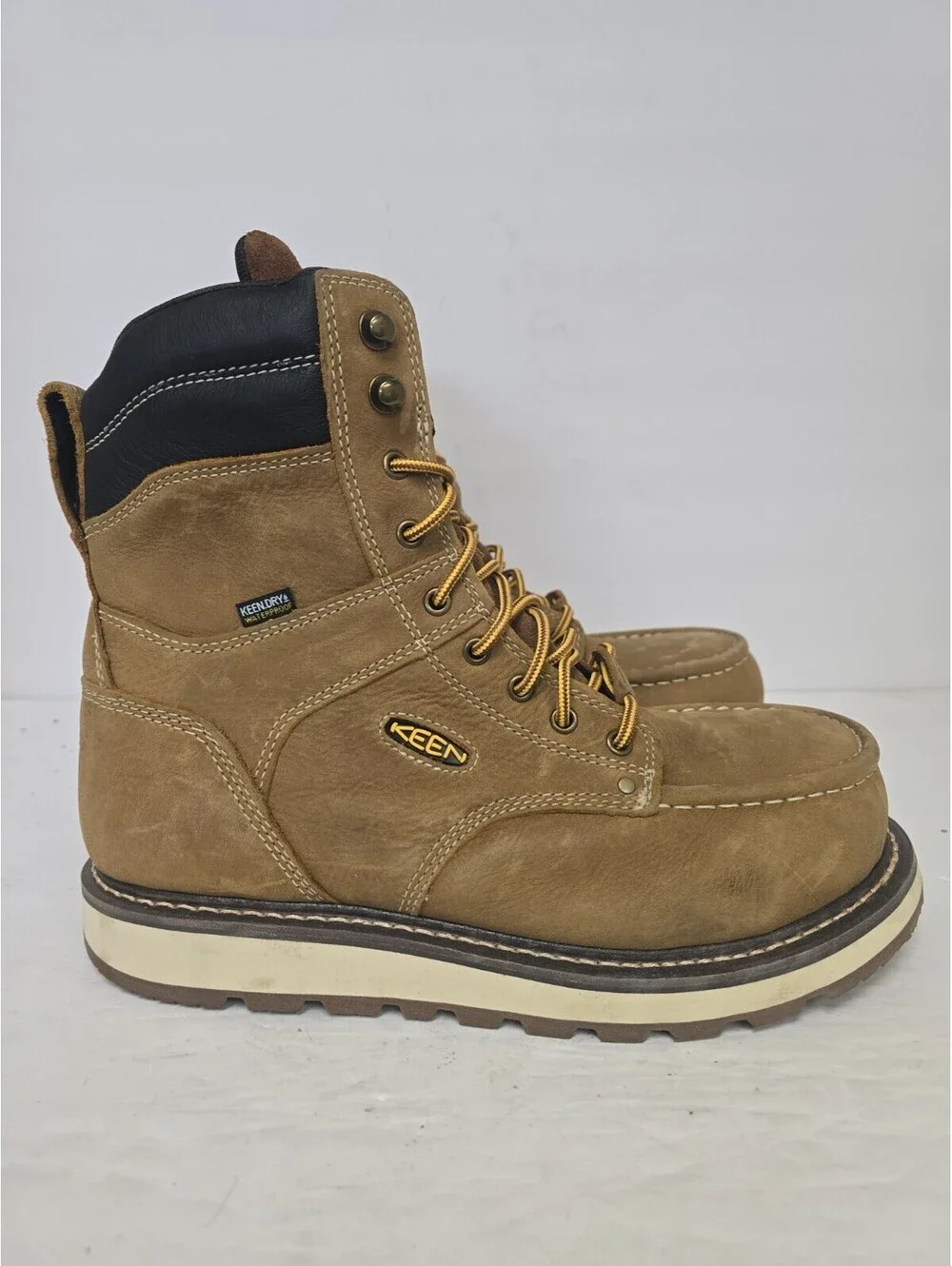 KEEN Men's 8 Inch Cincinnati Composite Toe Waterproof 1025690 Work Boot 10.5D